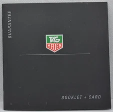 TAG HEUER Warranty Card and Booklet Blank Undated Open FACTORY DEALER STAMPED