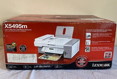 Lexmark X5495m Multifunction 4-in-1 Color Inkjet Printer w/Copy Scan Fax NEW