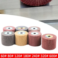 7Pcs Wire Drawing Wheel Burnishing Polishing Buffer Wheel Brush Drum Polisher