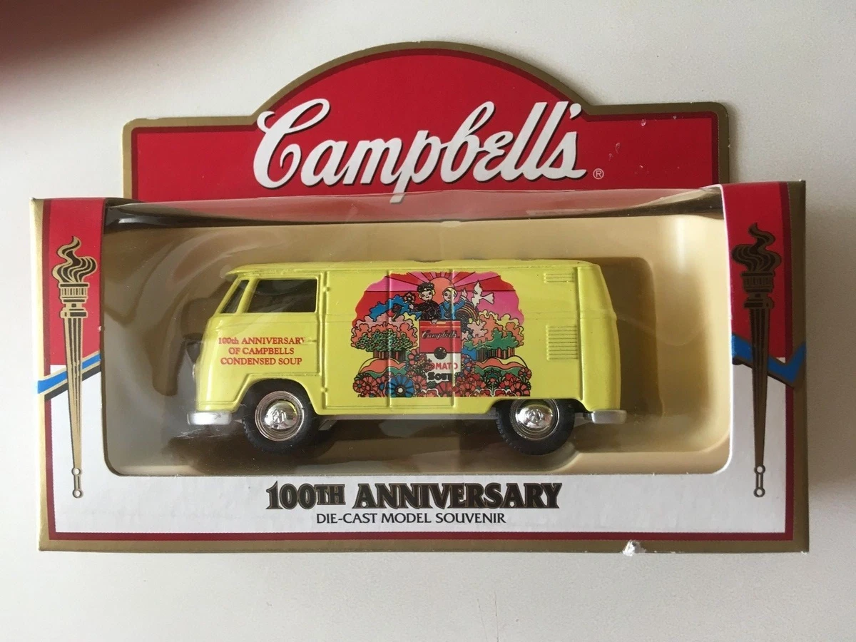 Campbell s Soup 100th Anniversary Yellow VW Van Bus Diecast Model Souvenir