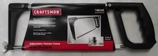 Craftsman 36142 10" or 12" Adjustable And Tubular Frame Hacksaw