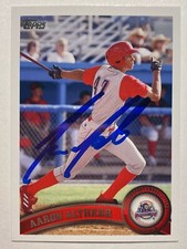 Aaron Altherr Signed Bowman #16 2011 Card Williamsport Crosscutters Auto MLB RAD