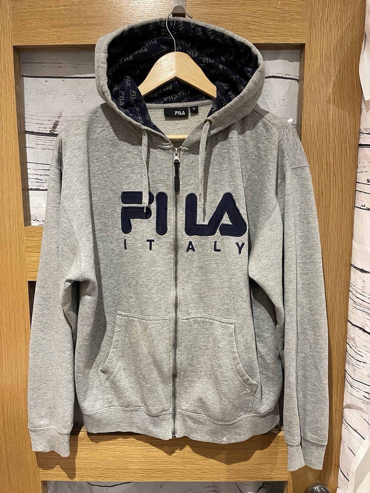 Giacca tuta Fila Italy media retrò con cappuccio e zip intera retrò vintage