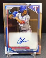 2024 Bowman Chrome Chandler Pollard 1st Bowman Auto - Texas Rangers
