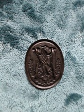 1 x Abzeichen f&uuml;r Sch&uuml;tzenschnur in BRONZE ohne Schnur Neu noch nie benutzt