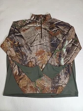 Habit Realtree Scent Factor 1/4 Zip Camo Men's Size XL