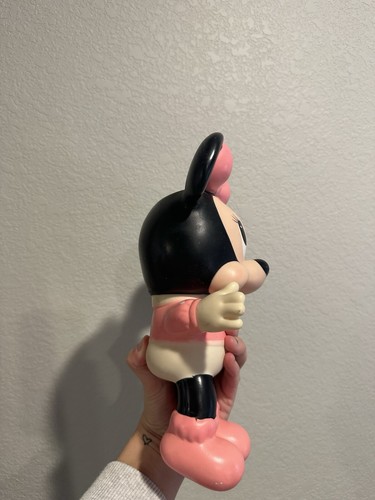 Disney Baby Minnie Mouse 11" Rubber Squeeze Toy Made in Mexico Vintage Doll - Picture 4 of 11