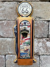 Blechschild mit Flaschenöffner Tanksäule 48cm Deko US Zapfsäule Garage Route 66