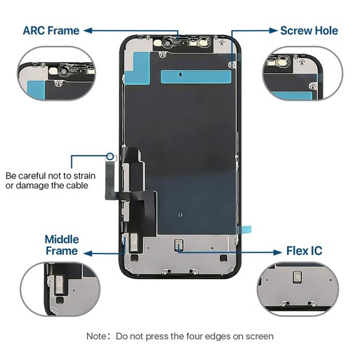 Per iPhone 11 Sostituzione Schermo LCD Touch Retina Display 3D Digitalizzatore Assemblaggio - Foto 14 di 24