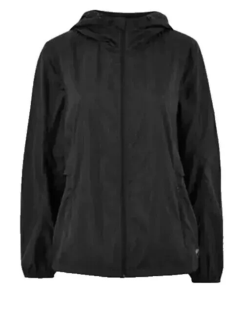 RRP£30 New Active womens windbreaker jacket Size 10 color black