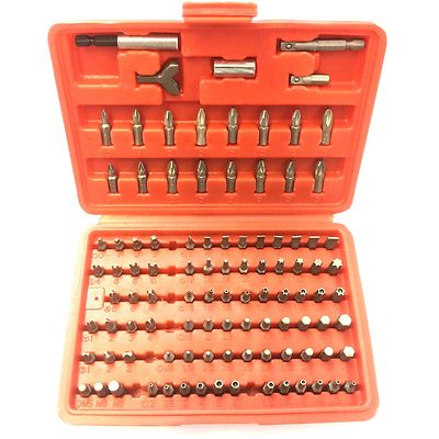 100PC DELUXE SECURITY FASTENER BIT SET W / ACCESSORIES