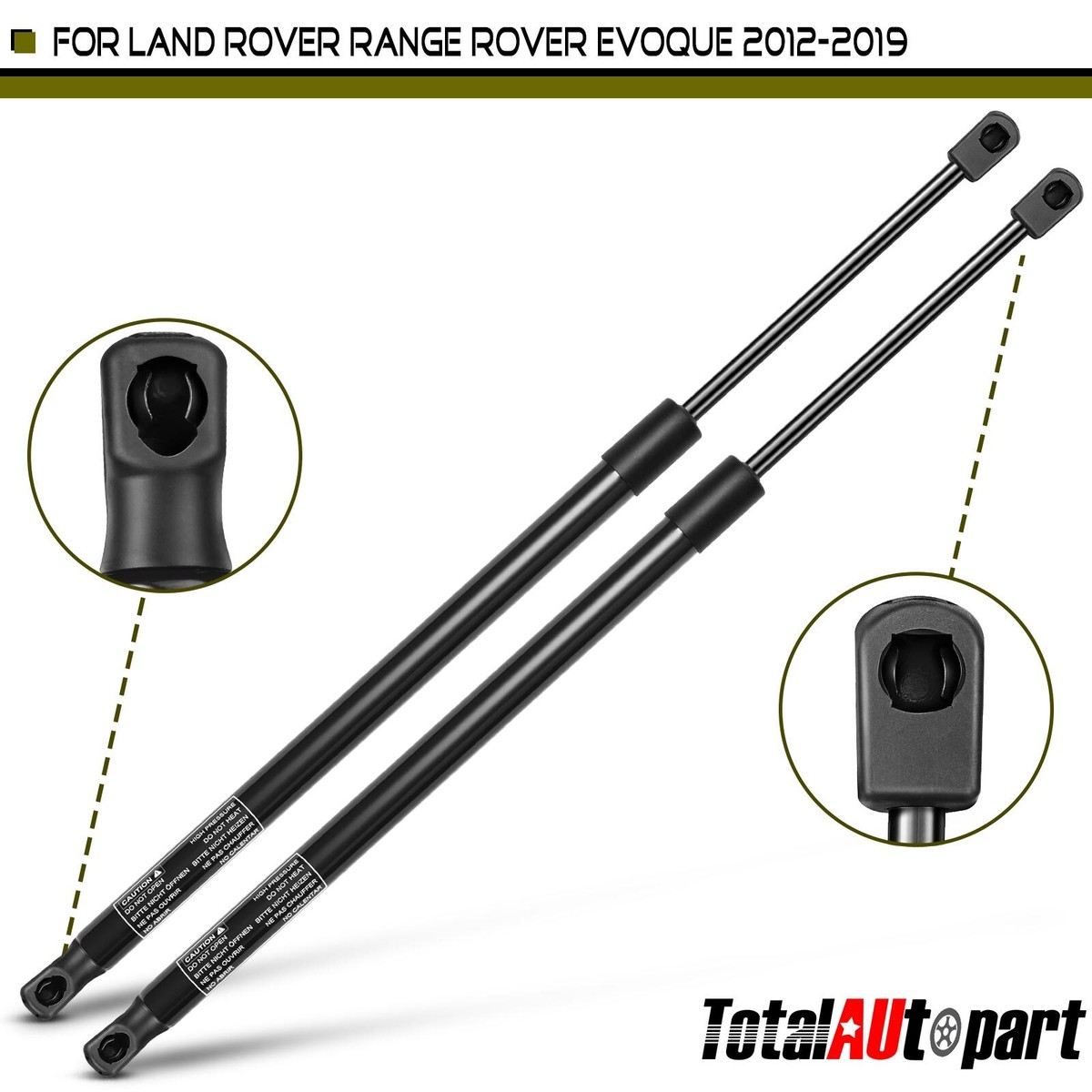 2x Rear Tailgate Power Lift Supports For 2012-2017 Land Rover Range Rover – YXPCARS, Stainless Steel
