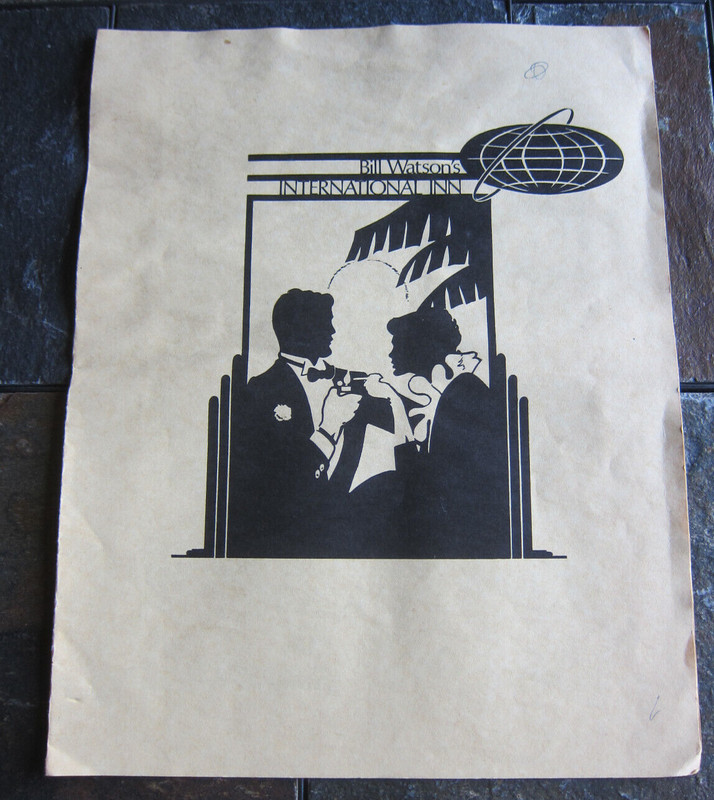 Tampa Florida Bill Watson's International Inn Restaurant menu