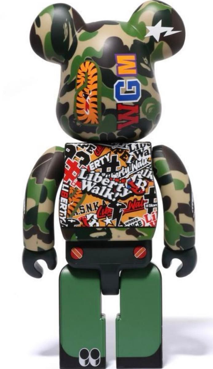 BAPE LIBERTY WALK BE@RBRICK 100% 400% brand new and unopened BAPE LIBERTY WALK BE@RBRICK 100% 400% brand new and unopened