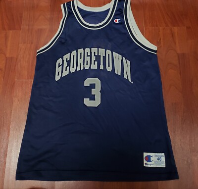Vintage Champion Allen Iverson Georgetown #3 Made in USA