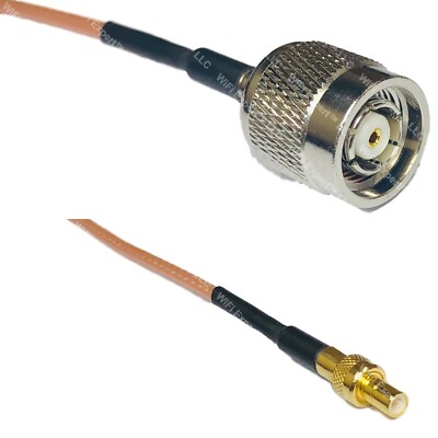 RG316 RP-TNC MALE to SMB MALE RF Cable Rapid-SHIP LOT