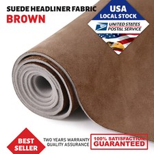Chocolate Suede Headliner Fabric Material 60"x60" Interior Roof Liner Upholstery