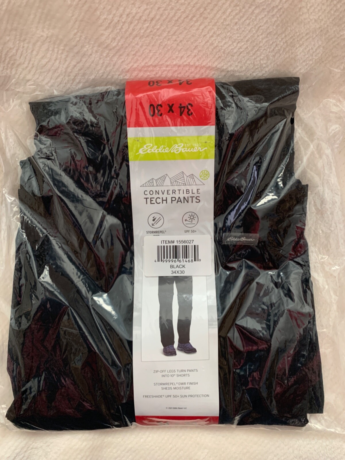 NEW Eddie Bauer Men's Convertible Tech Pants Choose Size and Color
