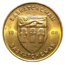 First Saskatchewan Shield / Prairie lily Commemorative Token 1 CANADA  (132B)
