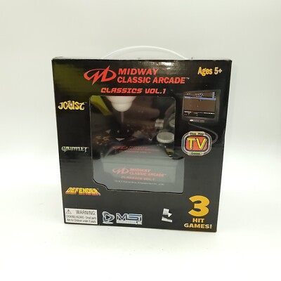 Midway Classic Arcade Plug & Play TV 3 Game Joust Defender Gauntlet Vol 1