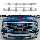 Chrome 2PC Grille Grill Insert Overlay FOR 2014-2015 Chevy Silverado 1500 Z71