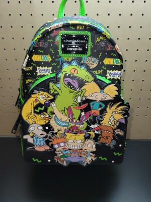 Loungefly Nickelodeon Retro Logo Mini Backpack Has All Retro  display picture 1