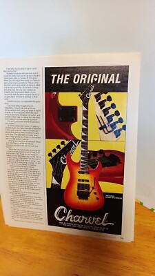 CHARVEL MODEL 475 SPECIAL GUITAR VINTAGE 1989 PRINT AD 11 X 8.5  e3