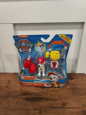Paw Patrol Marshall Action Pack Figure with 2 clip on Backpacks Nickelodeon New 