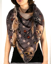 Large Scarf For Women 35X35 Inch Satin  Silk
