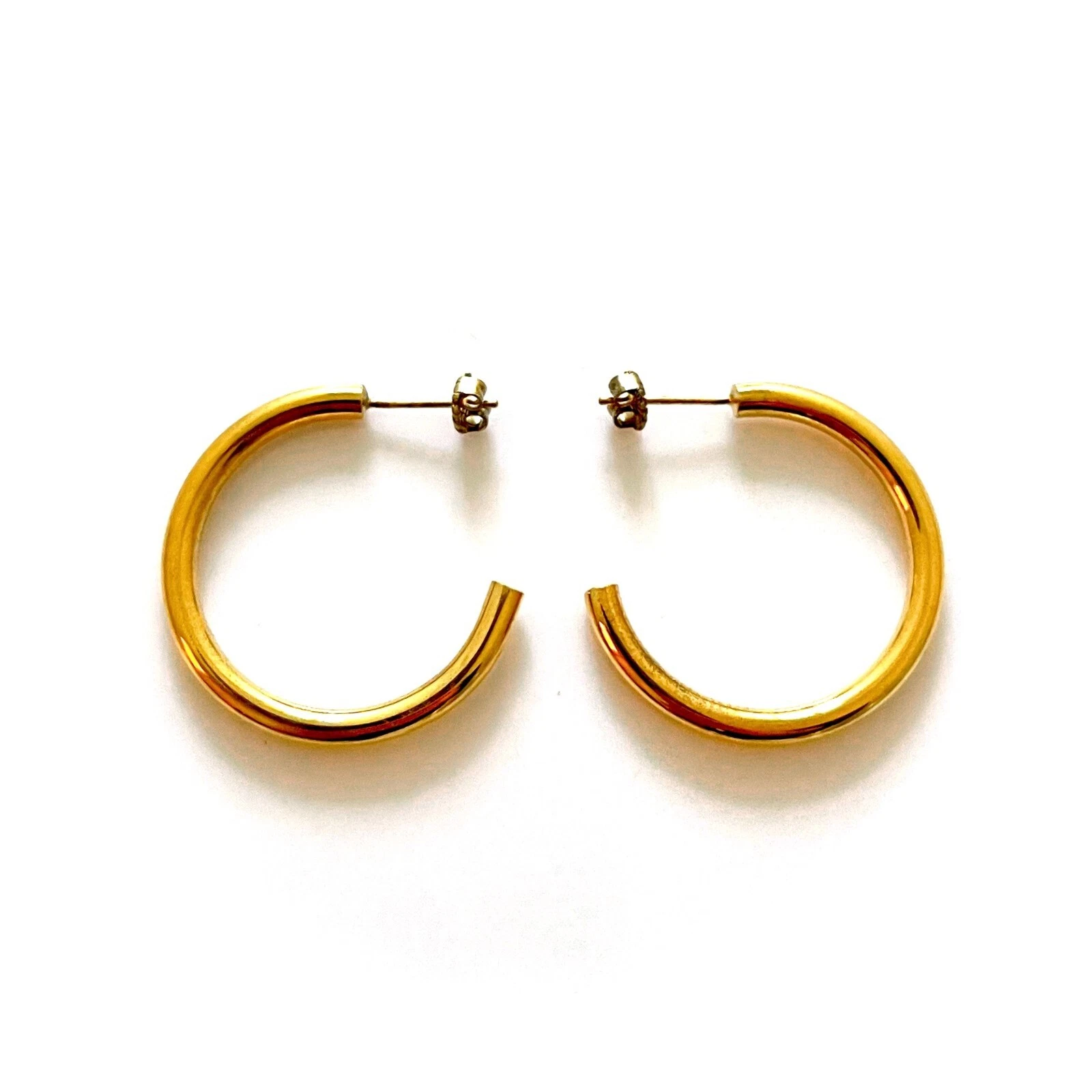 Cerceaux Supreme Saga 30 mm plaqués or 18 ct   Roberts & Co