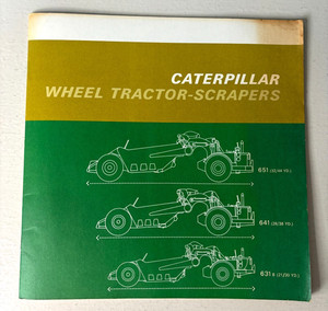 Caterpillar Wheel Tractor-Scrapers Sales Brochure 651 641 631 Models 19 Pages
