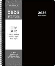 2026 Planner - 9    11  , 2026 Weekly and Monthly Planner, from JAN. 2026 to DEC.