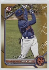 2022 Bowman Draft Gold 31/50 Simon Juan #BD-52 2o0