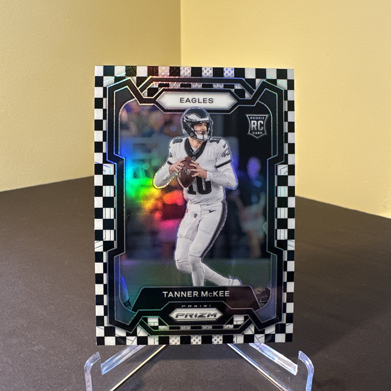 Tanner McKee Panini Prizm #383 Black & White Checker