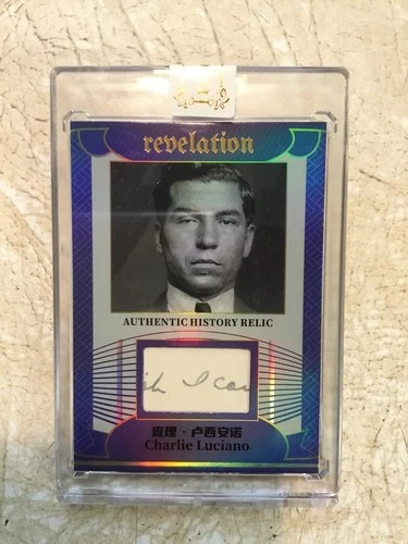 MAFIA BOSS LUCKY LUCIANO GENOVESE CRIME FAMILY HANDWRITTEN Revelation Relic 49