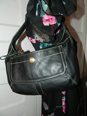 COACH LEGACY ERGO LEATHER POCKET HOBO BAG