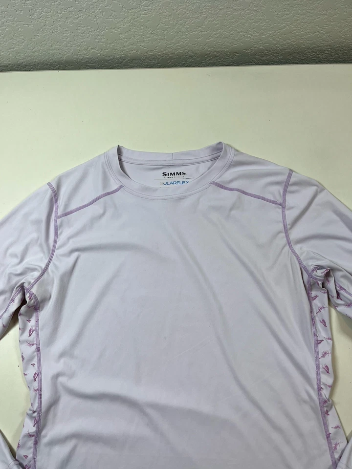 Camisa Atlética de Pesca Rosa Simms Manga Larga SolarFlex Para Mujer Talla L Grande Foto 4 de 4