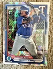 2024 Bowman Chrome Prospects Abimelec Ortiz 153/399 Texas Rangers