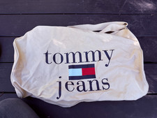 Vintage Tommy Jeans Hilfiger Duffle Bag Large Canvas Please Read