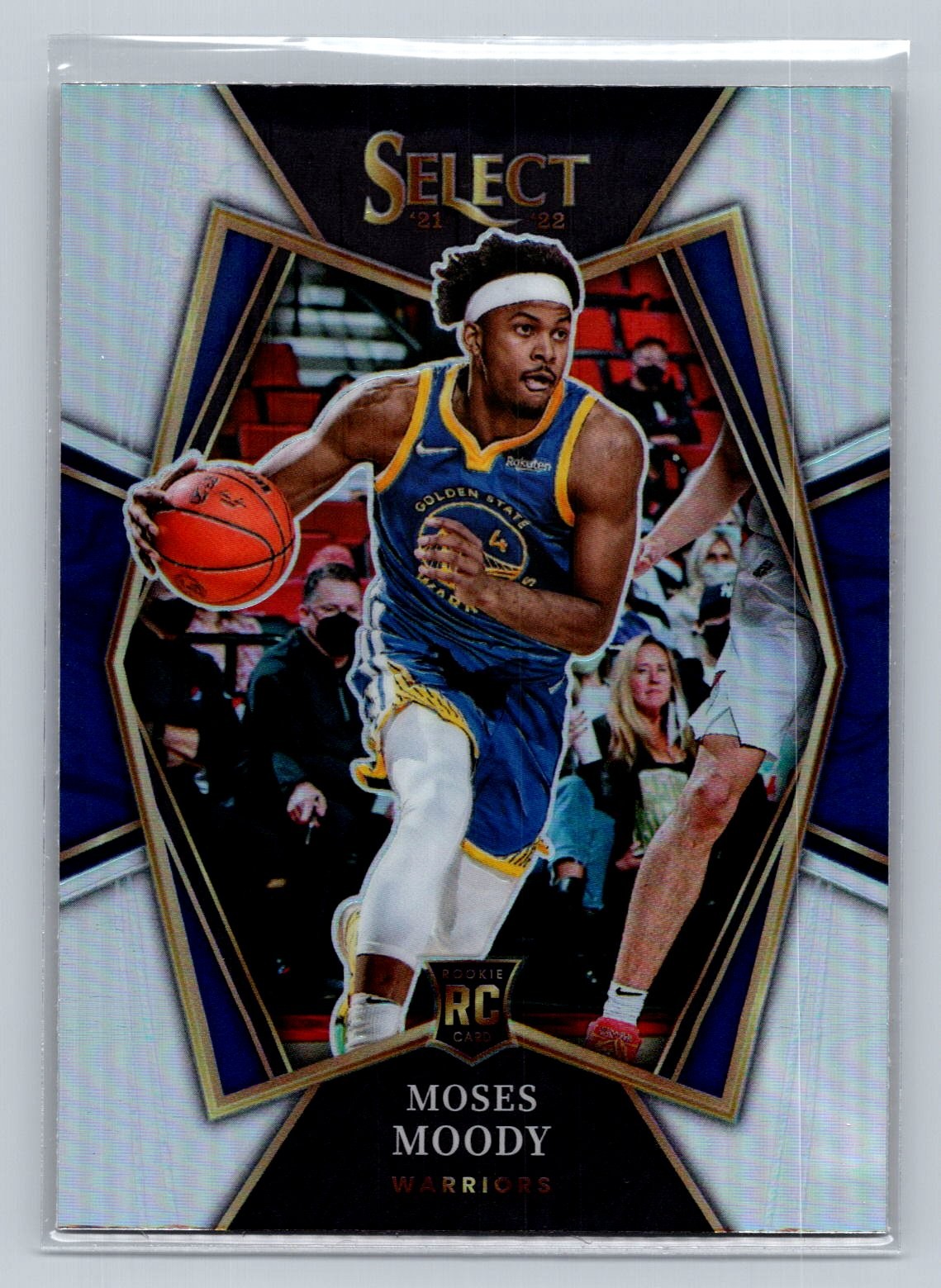 2021-22 Panini Select #187 Moses Moody Silver Prizm RC