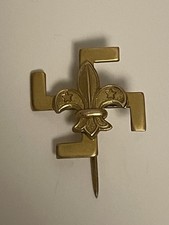1920s Boy Scouts "Thanks Badge" Rare 9ct Gold Fylfot Design - Collectors' Piece