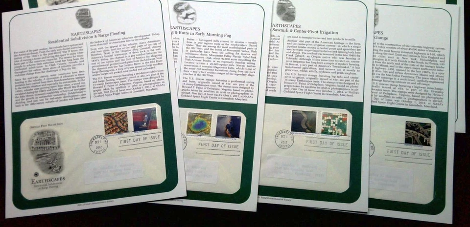 2012 Earthscapes Sc 4710a-o FDC PCS volcanic crater icebergs glaciers geothermal - Image 2 of 4