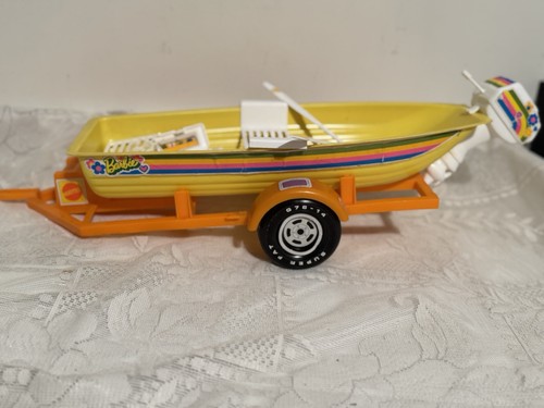 Barbie Vintage Andiamo a Pesca 1973 Barca E Rimorchio Incompleto - Foto 6 di 6