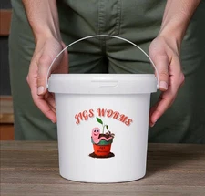 (JIGS) 1,000 PURE Red Wiggler Composting Worms, NO BLUES- Approx.  1 Lb.