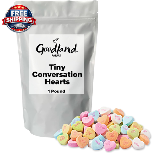 Tiny Conversation Hearts Candy for Valentine’S Day, 1 Lb Bag – Tiny Pastel Heart - Picture 8 of 12