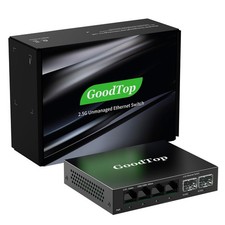 4 Port 2.5Gb Unmanaged Ethernet Switch with 2 x 10G SFP ,4 x 2.5G Base-T Port...