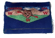 RARE CHUMASH LODGE 304 PROTOTYPE FACTORY SAMPLE REJECT ONE OF A KIND ORDER ARROW