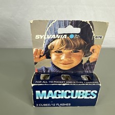 VTG Sylvania Magicubes Flash Bulbs TWO CUBES ONLY Flashes Film Cameras