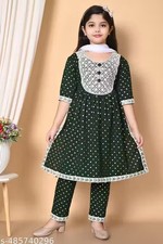 Girls Festive  Party Kurta, Pajama, and Dupatta Set Stylish, Comfortable kurti