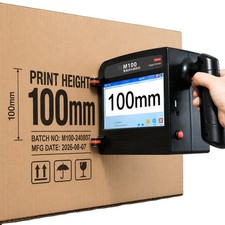 M100 100mm Inkjet Printer for Pipe Cable 600 DPI Handheld Date QR Coder